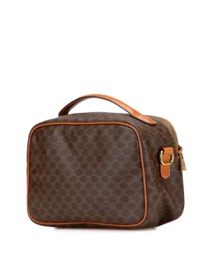 Celine Pre-Owned 1996 マカダム コーテッドキャンバス サッチェル - ブラウン - サムネイル3