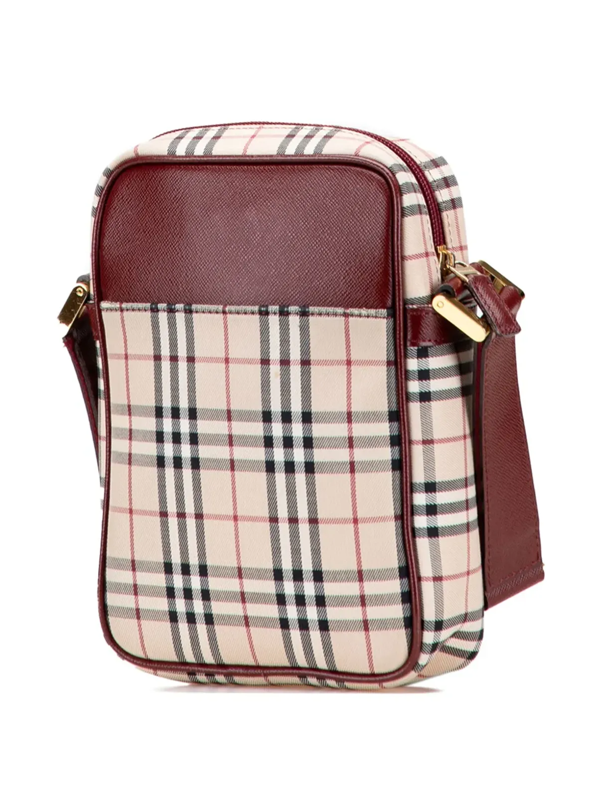 Burberry Pre-Owned ハウスチェックキャンバス クロスボディバッグ - ブラウン - 画像3