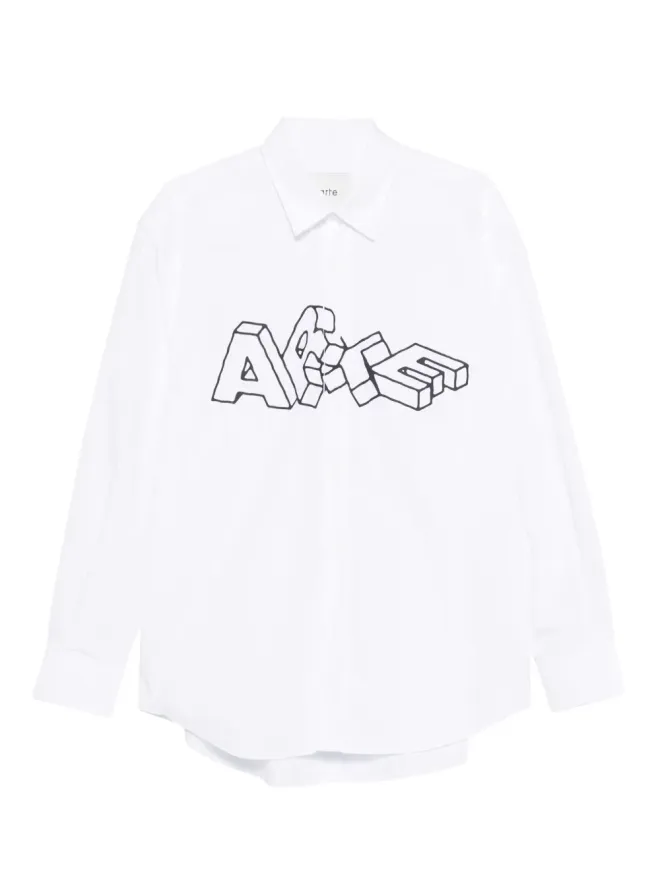 Arte Antwerp Arte Antwerp 3Dレタリングシャツ ホワイトの商品画像