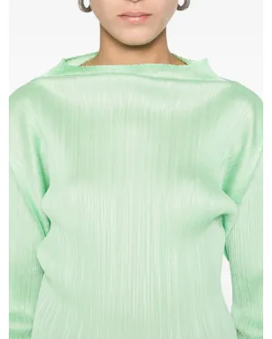 Pleats Please Issey Miyake ハイネックプリーツ ブラウス - サムネイル5