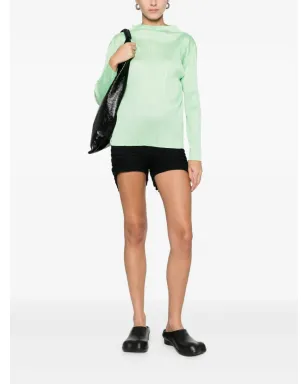 Pleats Please Issey Miyake ハイネックプリーツ ブラウス - サムネイル2