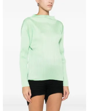 Pleats Please Issey Miyake ハイネックプリーツ ブラウス - サムネイル3