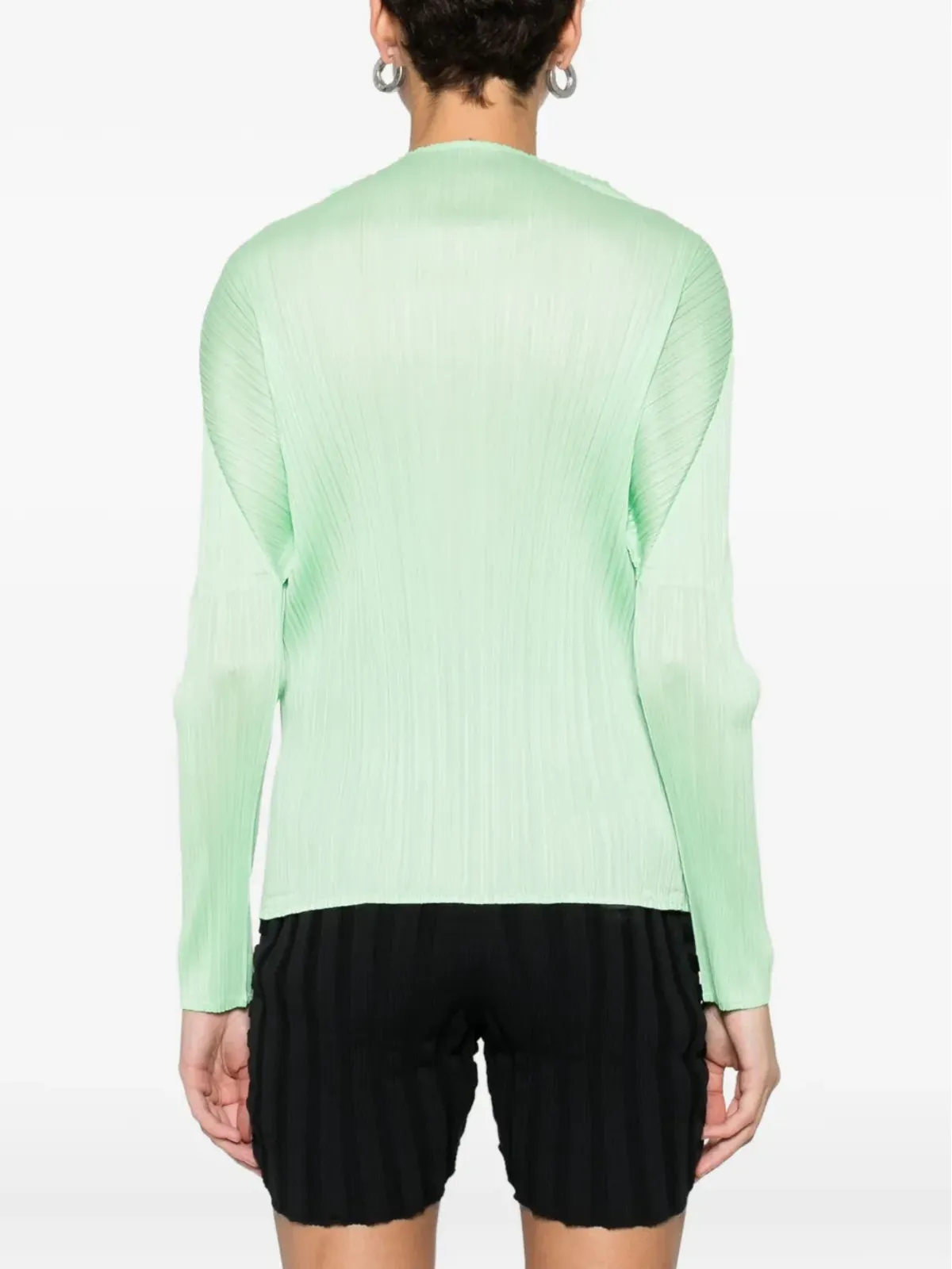Pleats Please Issey Miyake ハイネックプリーツ ブラウス - 画像4