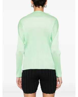 Pleats Please Issey Miyake ハイネックプリーツ ブラウス - サムネイル4