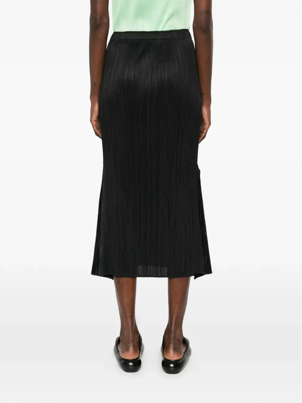 Pleats Please Issey Miyake Ole! フレアプリーツミディスカート - 画像4
