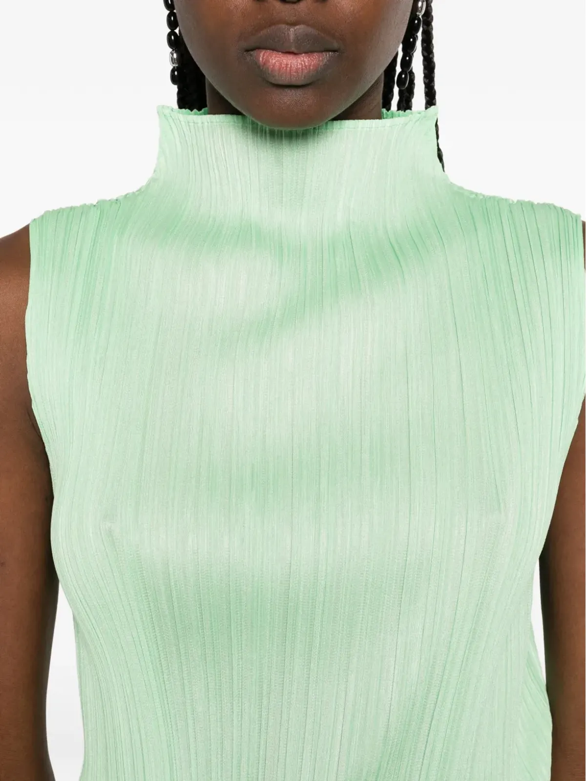 Pleats Please Issey Miyake 高ネックプリーツベスト - 画像5