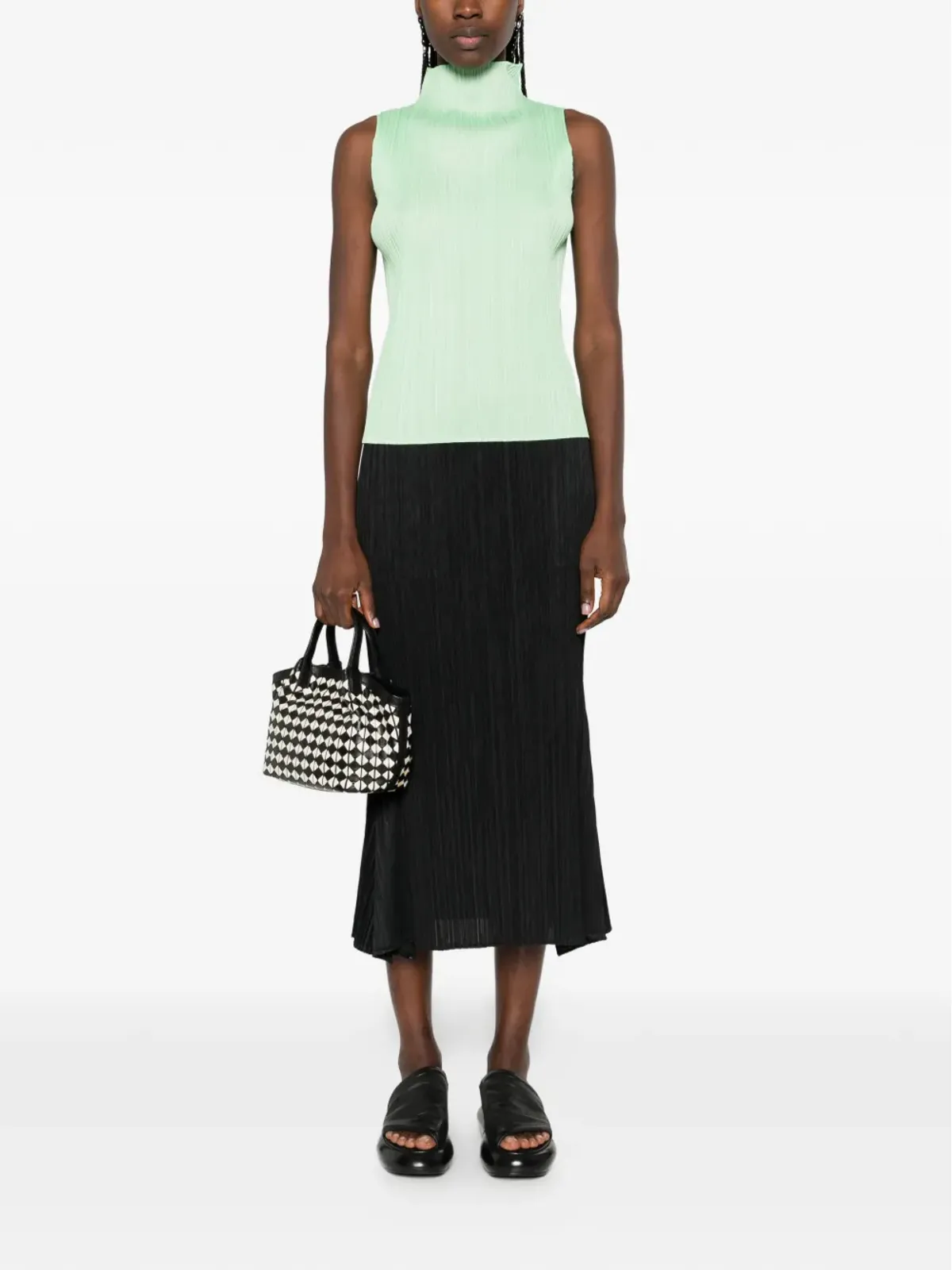 Pleats Please Issey Miyake 高ネックプリーツベスト - 画像2