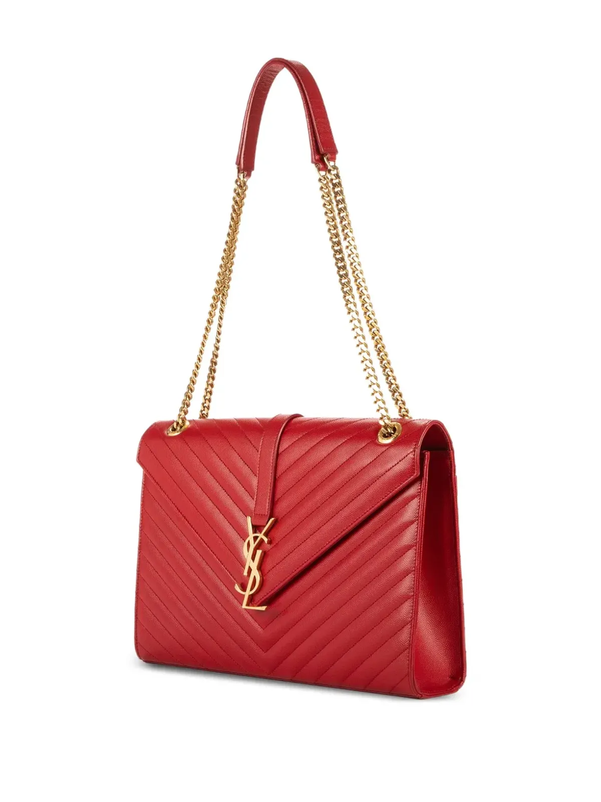 Saint Laurent Pre-Owned シェブロンキルトチェーンバッグ - 画像3