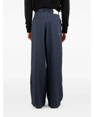 Société Anonyme St Andrew pleat-detail trousers - Blue - サムネイル5