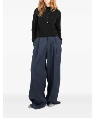 Société Anonyme St Andrew pleat-detail trousers - Blue - サムネイル2