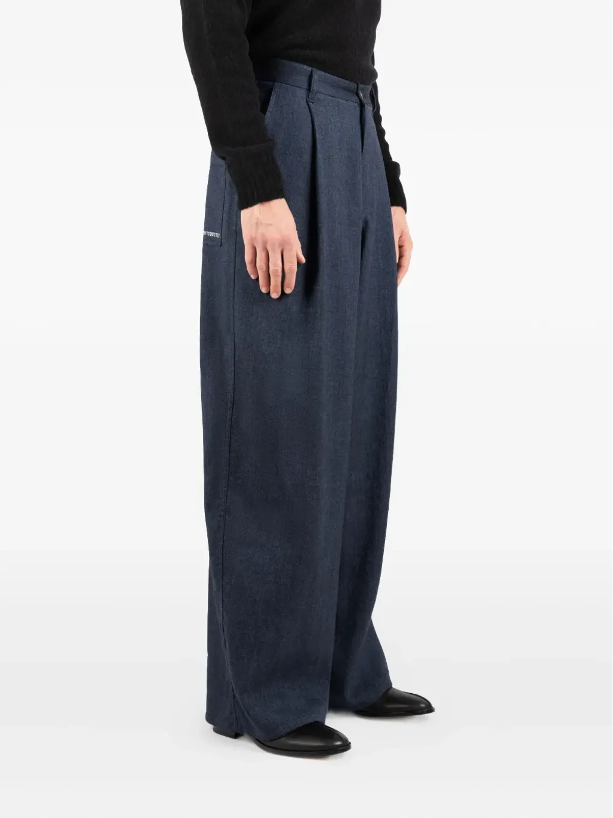 Société Anonyme St Andrew pleat-detail trousers - Blue - 画像4