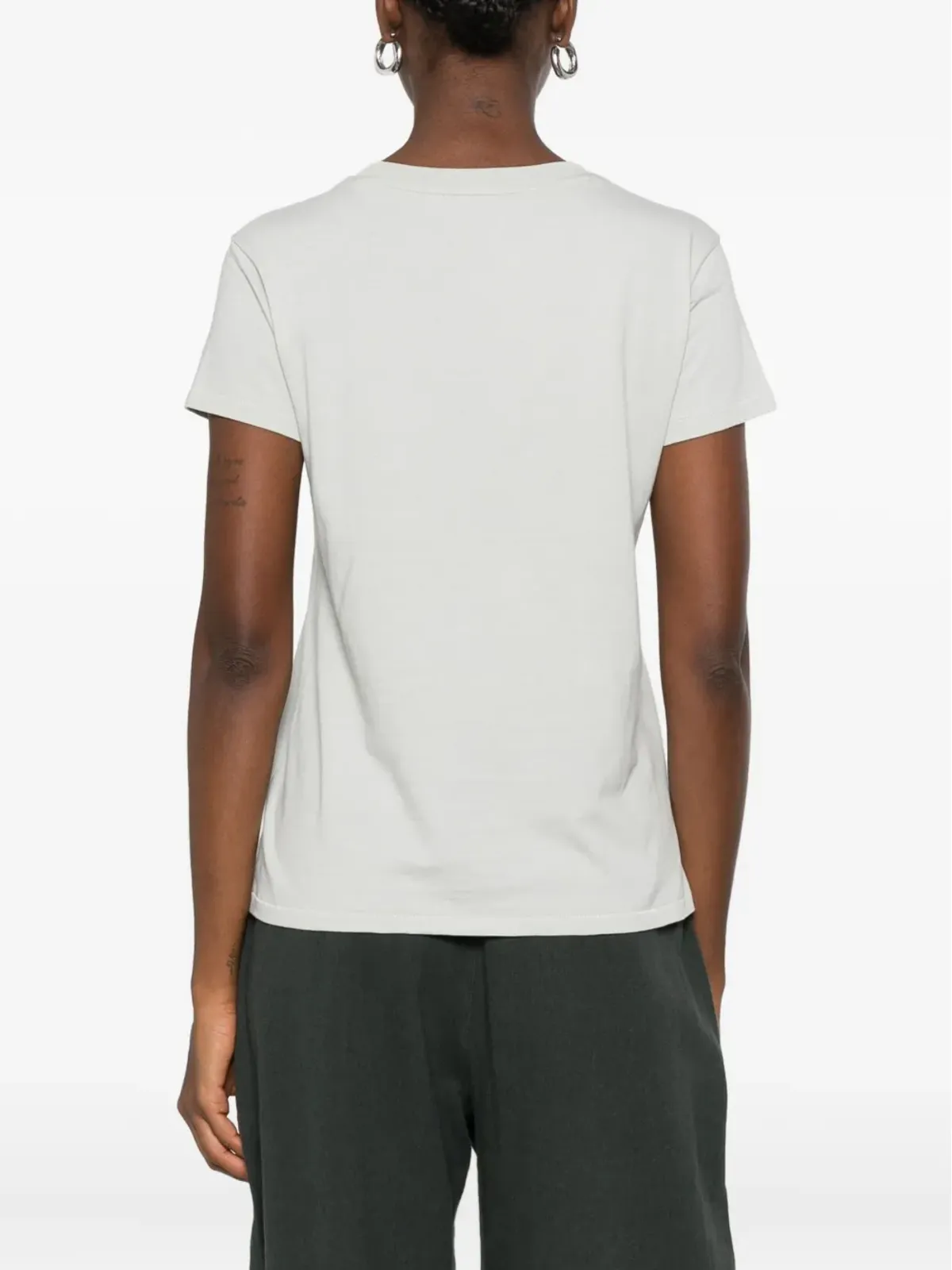 6397 ショートスリーブ クルーネック Tシャツ - グレー - 画像4