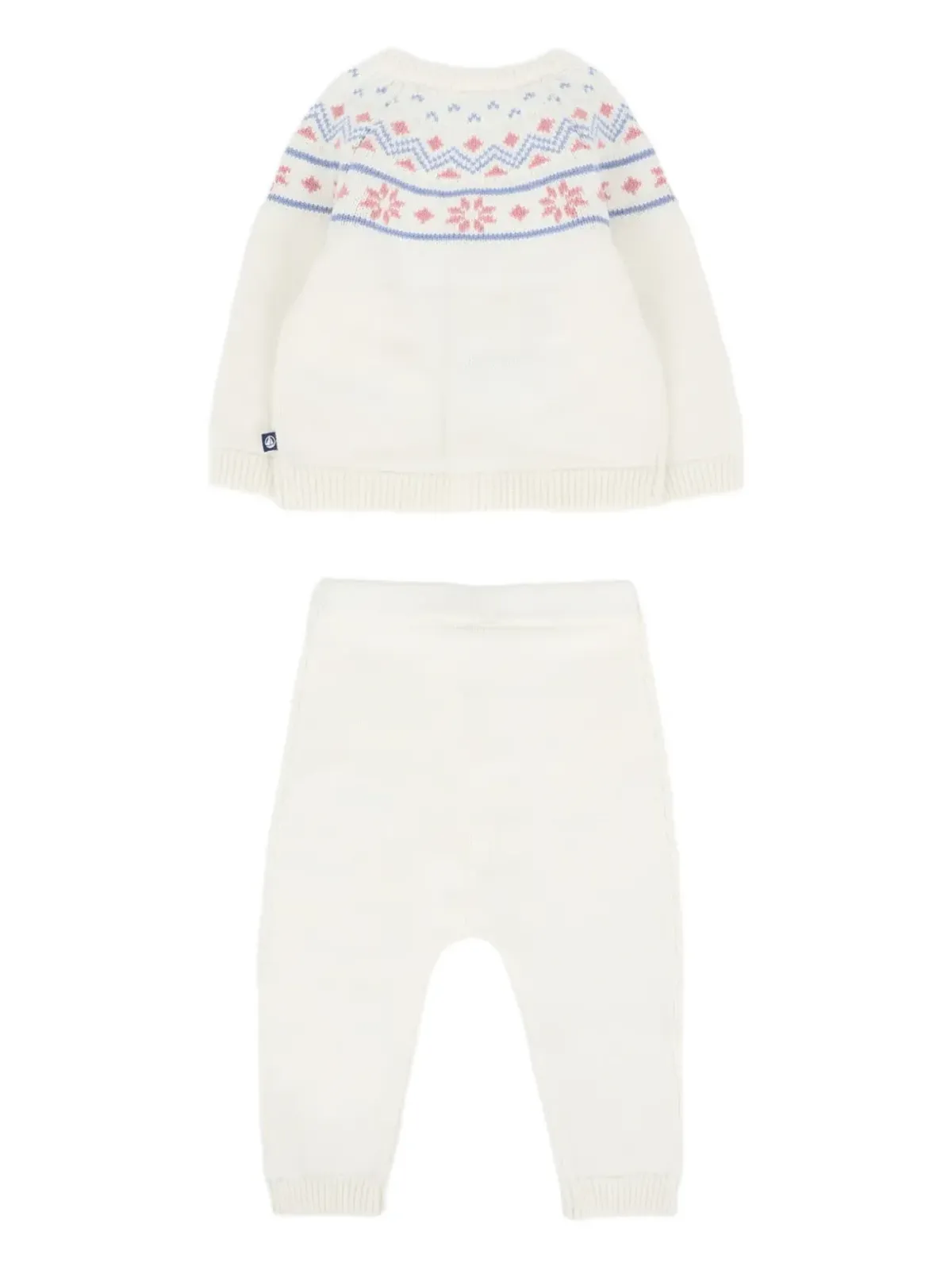 Petit Bateau フェアアイル柄 トラウザーズセット - ベージュ系 - 画像2