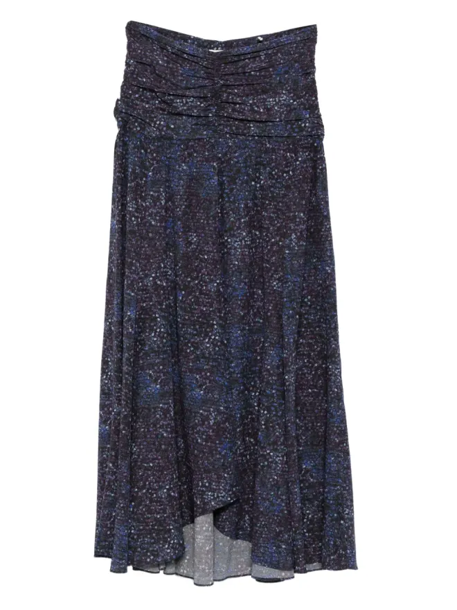 Isabel Marant ISABEL MARANT Syanaギャザー柄プリントスカートの商品画像