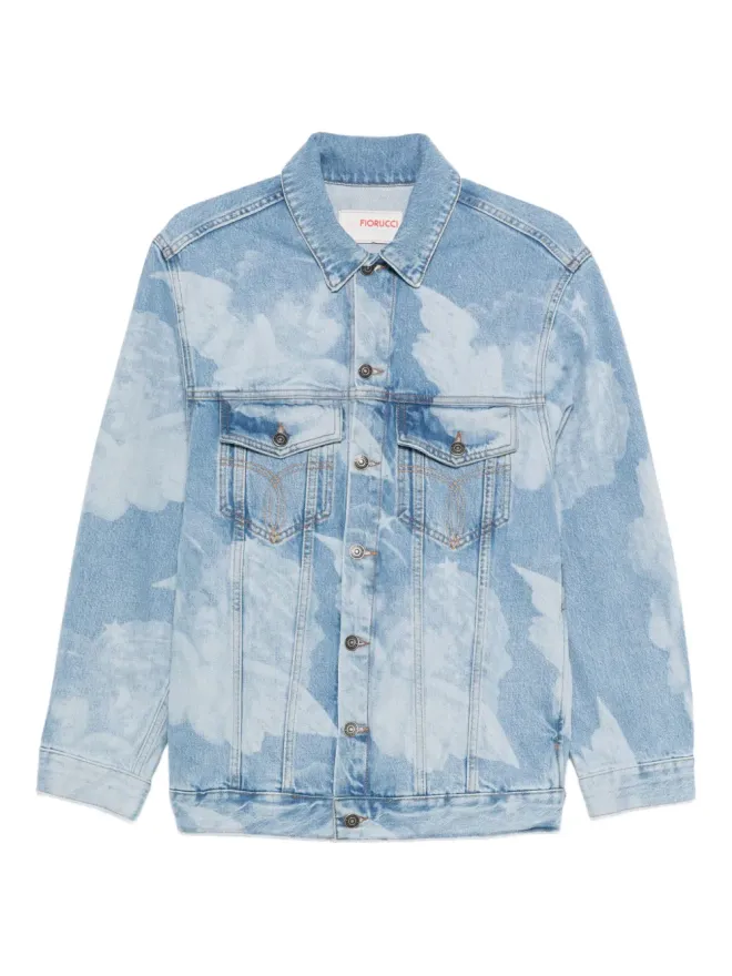 FIORUCCI Fiorucci クラウドプリントデニムジャケットの商品画像