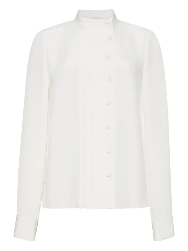 Adam Lippes Adam Lippes アリナ プリーツ入り長袖ブラウスの商品画像