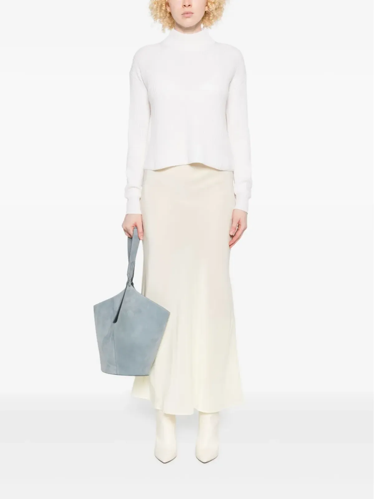 Max Mara リブ編みモックネックセーター - 画像2