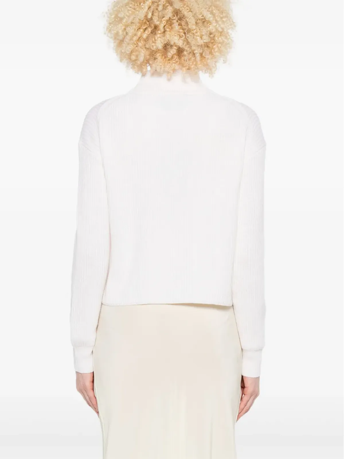 Max Mara リブ編みモックネックセーター - 画像4