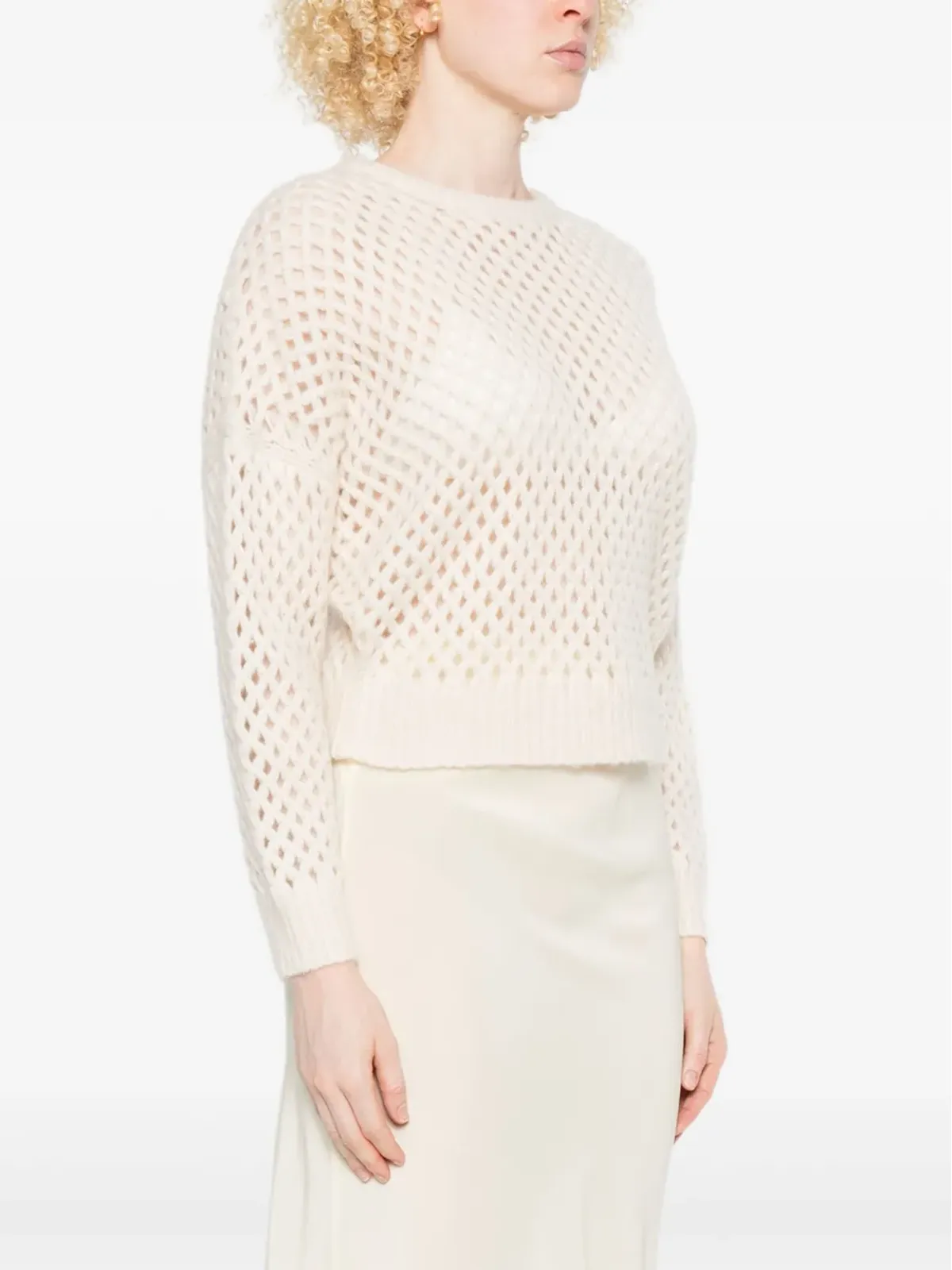 Max Mara オープンニット長袖セーター - 画像3