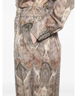 ZIMMERMANN ペイズリープリント プリーツパンツ - サムネイル5