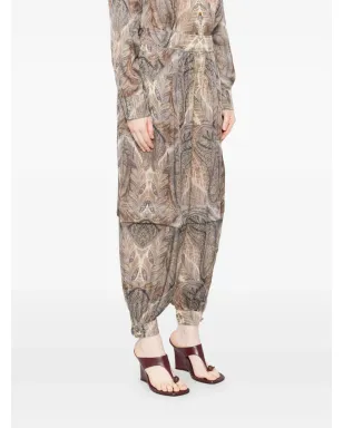 ZIMMERMANN ペイズリープリント プリーツパンツ - サムネイル3