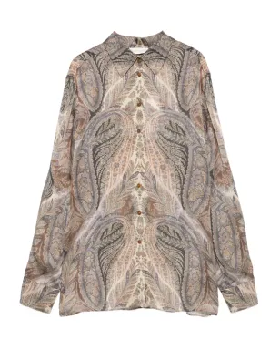 ZIMMERMANN ペイズリー柄フロントボタンシャツ - サムネイル1