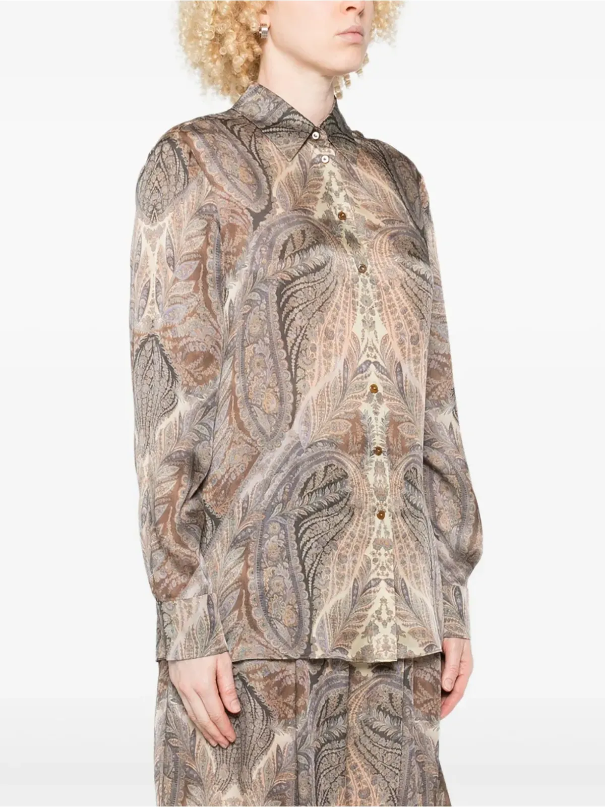 ZIMMERMANN ペイズリー柄フロントボタンシャツ - 画像3
