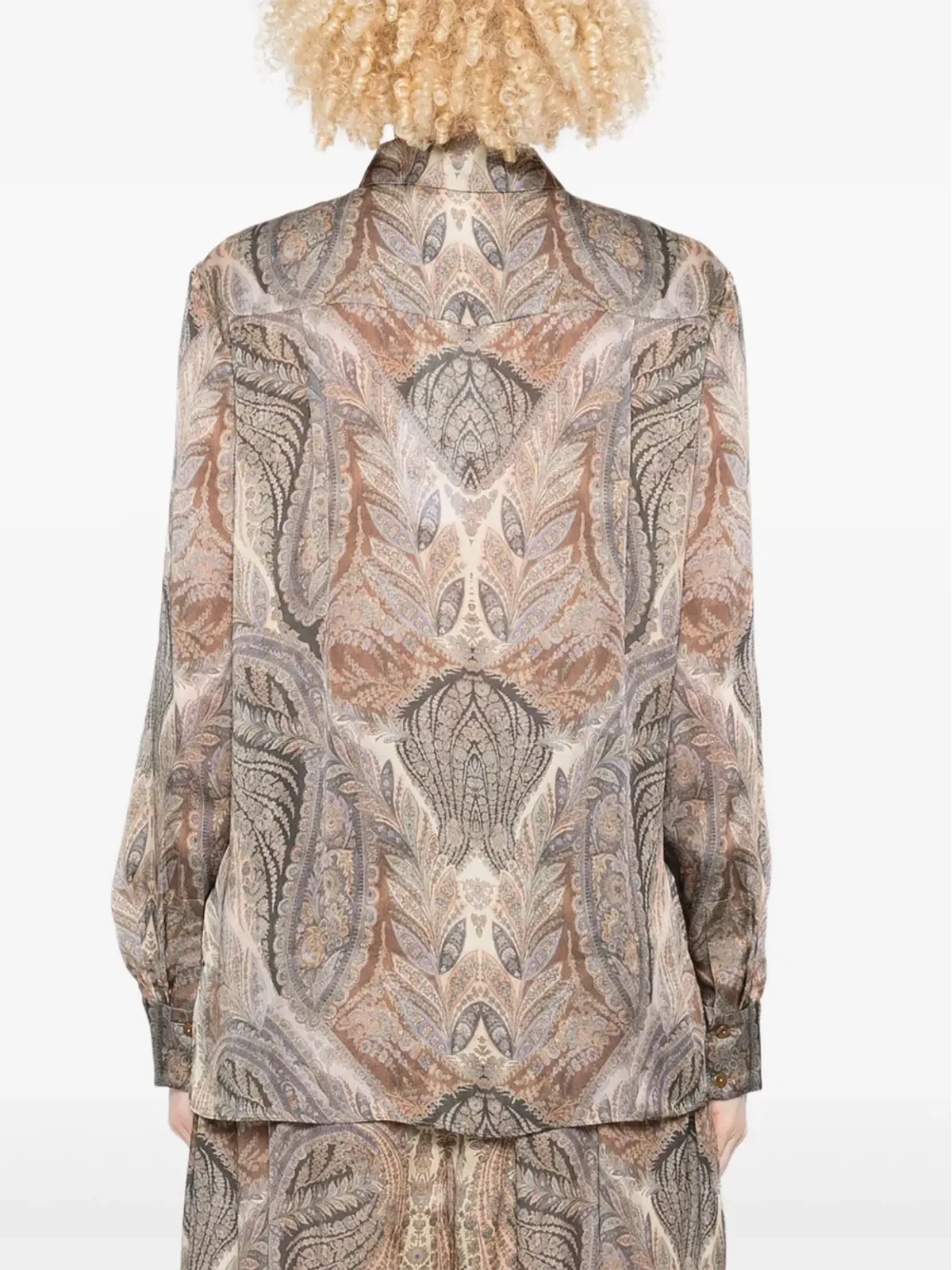 ZIMMERMANN ペイズリー柄フロントボタンシャツ - 画像4