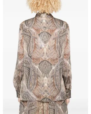 ZIMMERMANN ペイズリー柄フロントボタンシャツ - サムネイル4