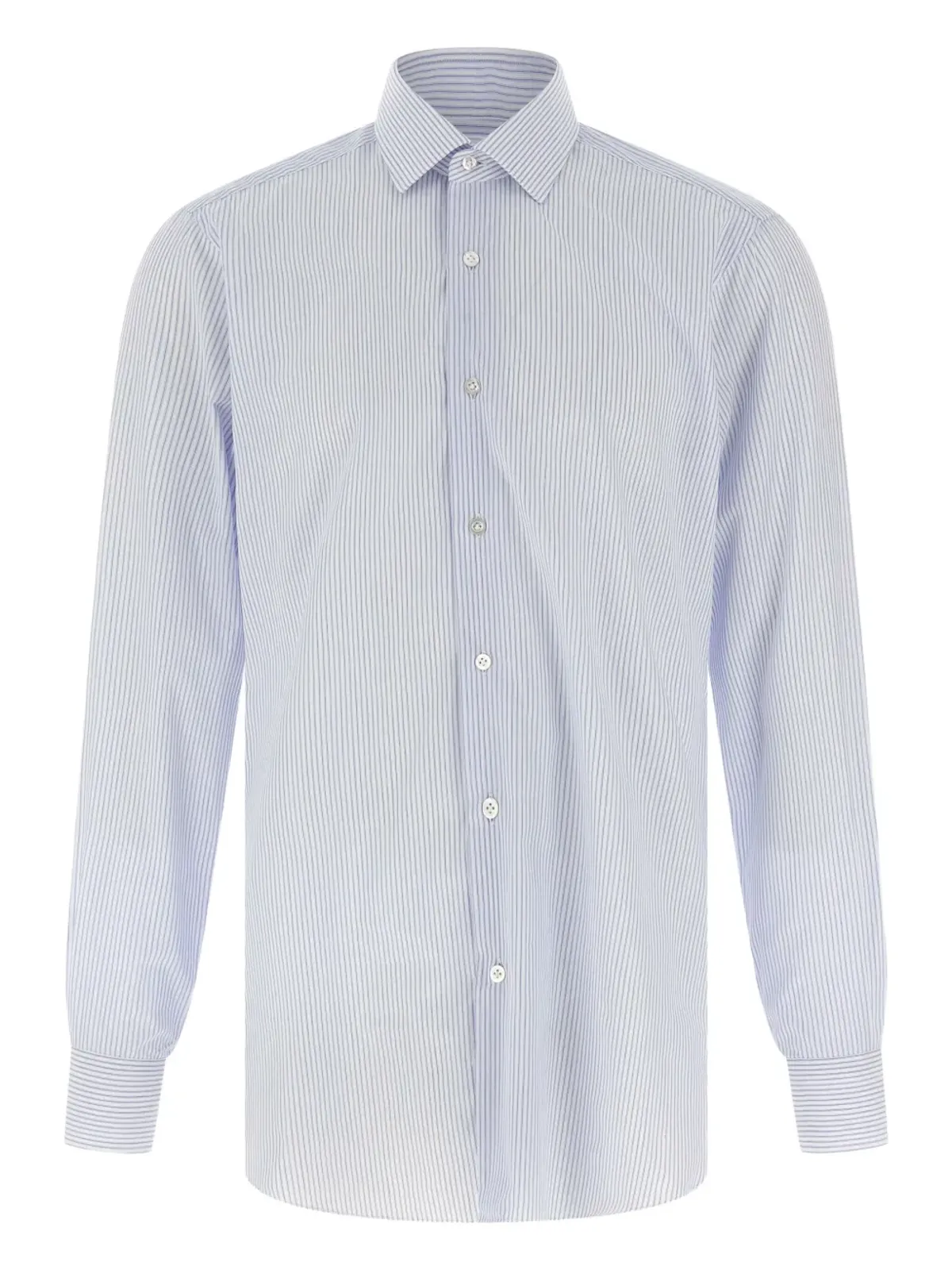 Barba ストライプ柄シャツ - Blue - 画像1