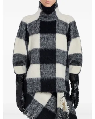 Proenza Schouler ハイネック チェックウールトップ - サムネイル1