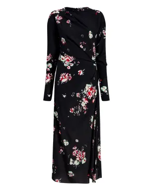 Proenza Schouler 花柄プリント ドレープ アシンメトリック デイドレス - サムネイル1