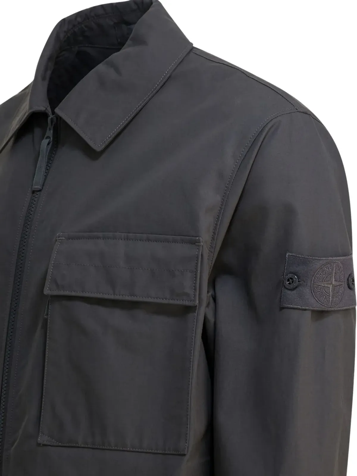 Stone Island ジップファスナー付き パッチポケット シャツジャケット - 画像3