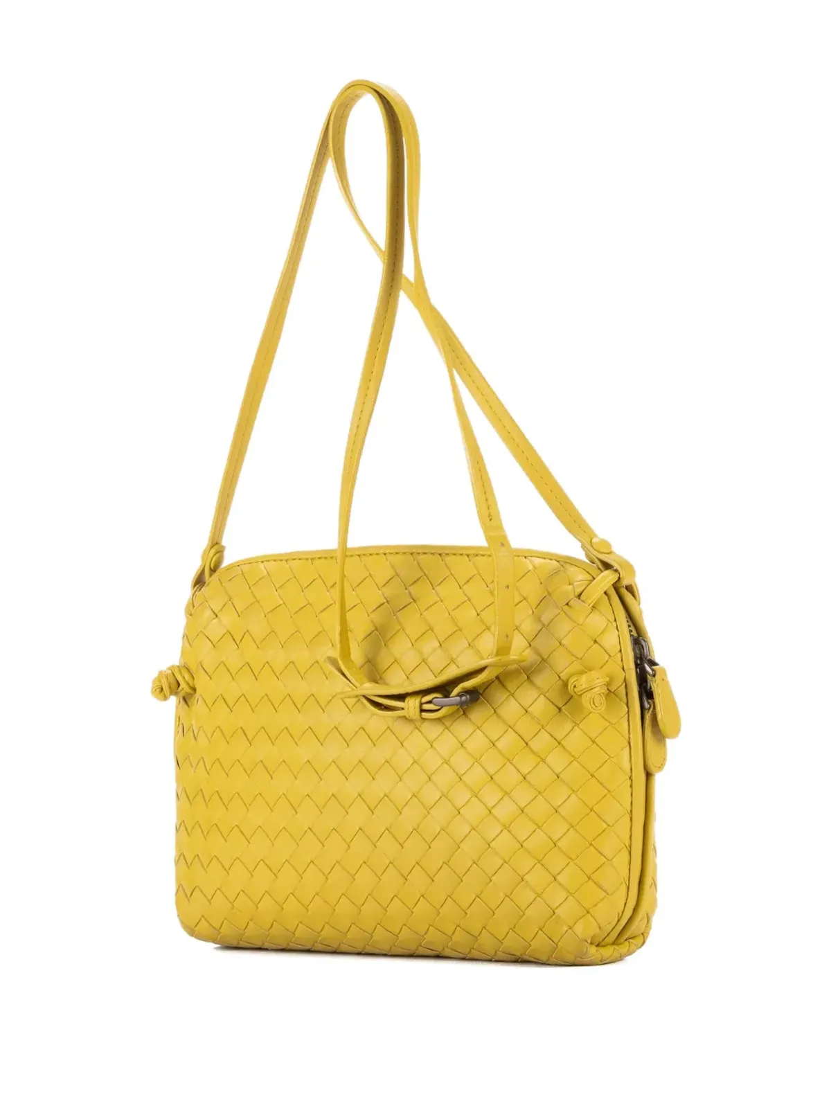 Bottega Veneta イントレチャート織りレザー ショルダーバッグ - 画像5