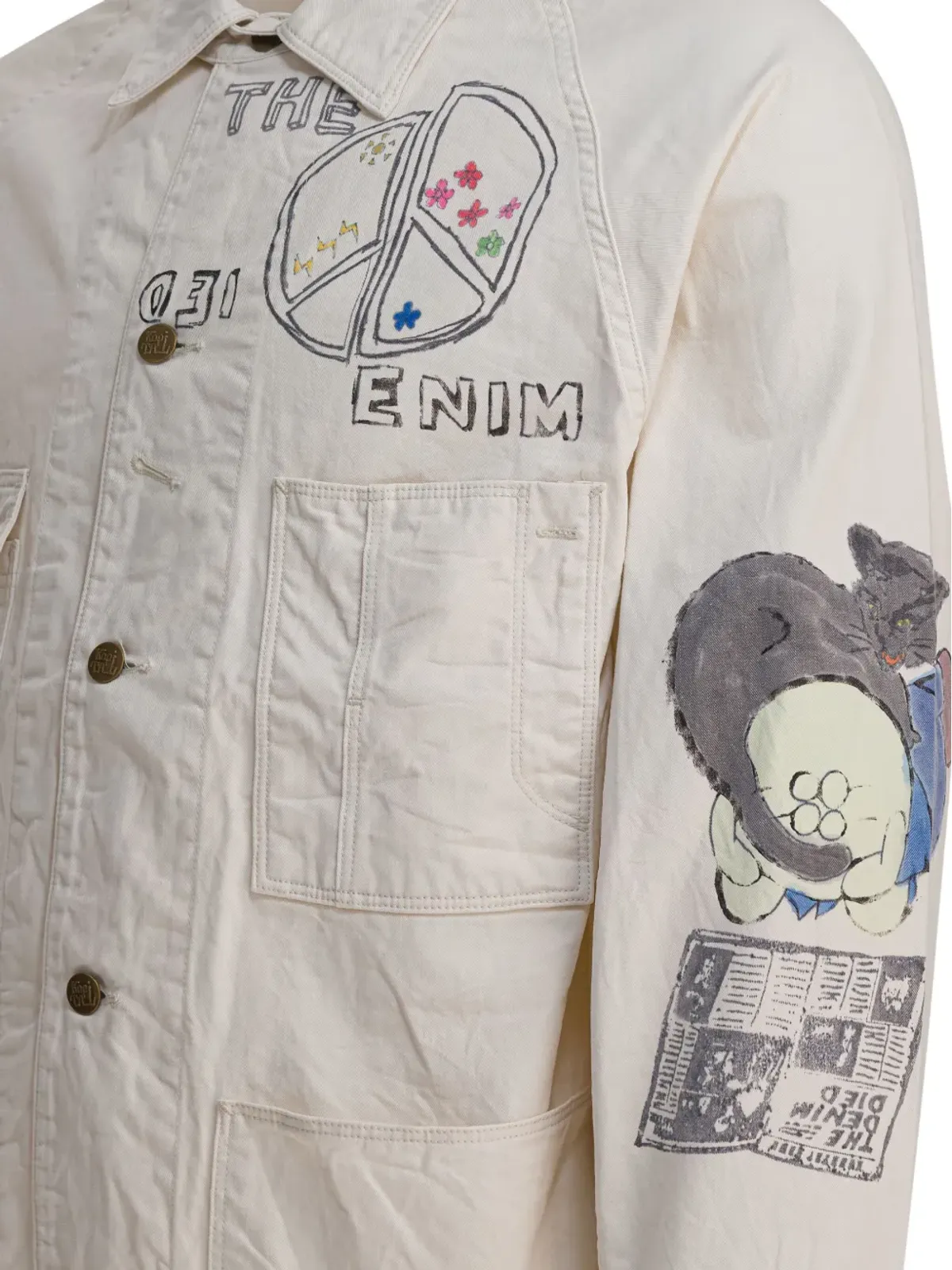 KAPITAL グラフィックプリント コットン シャツジャケット - 画像3