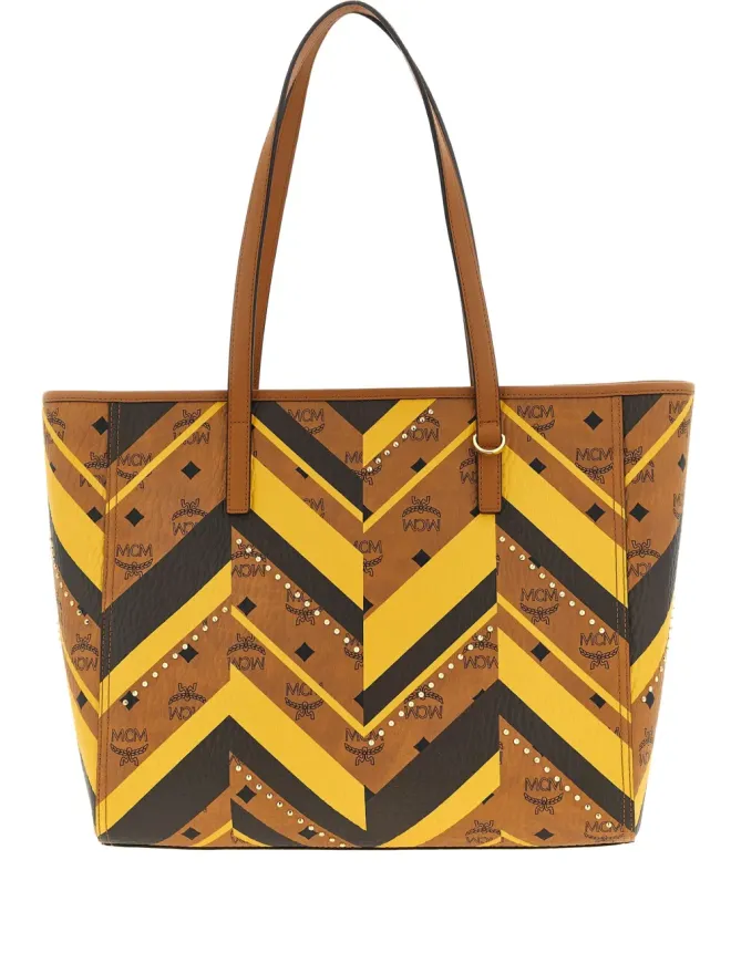 MCM MCM Toni ジオメトリックパターン トートバッグ ブラウンの商品画像