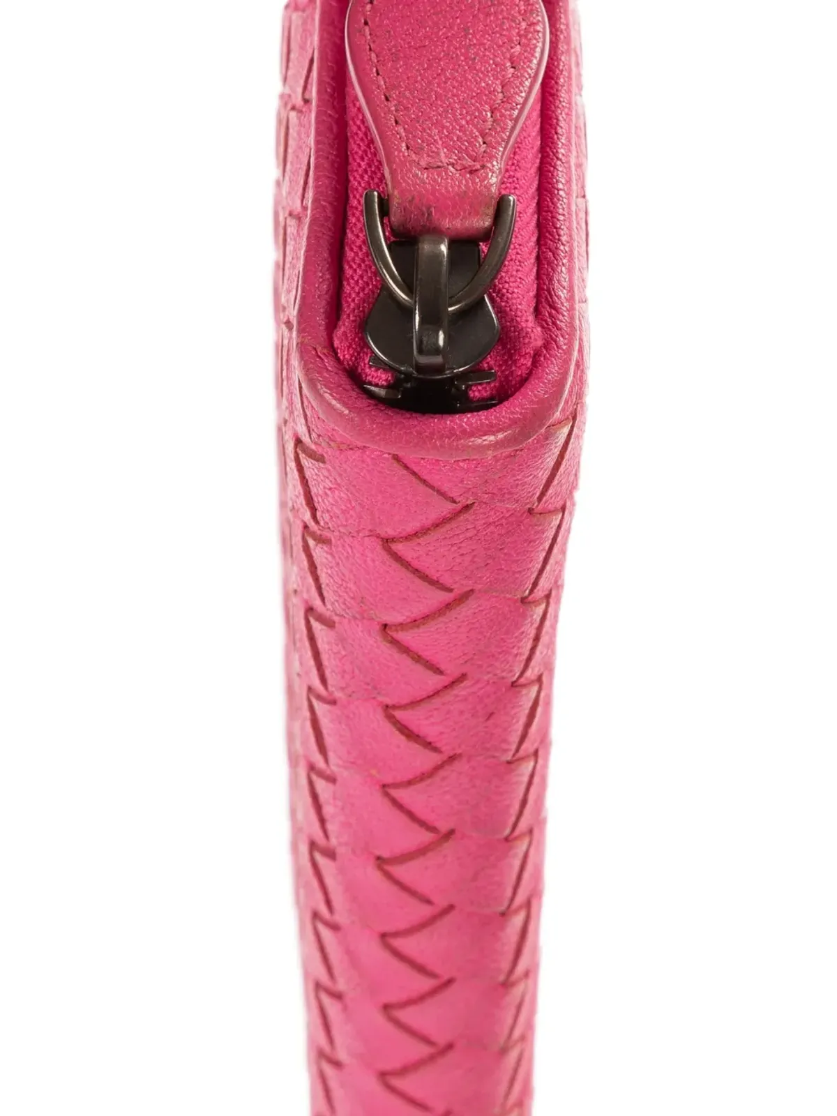 Bottega Veneta Pre-Owned イントレチャート ジップアラウンド長財布 - ピンク - 画像5