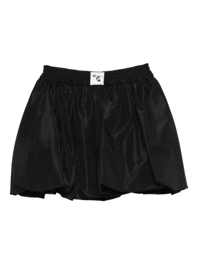 Vivetta Vivetta バブルヘムミニスカート - Blackの商品画像