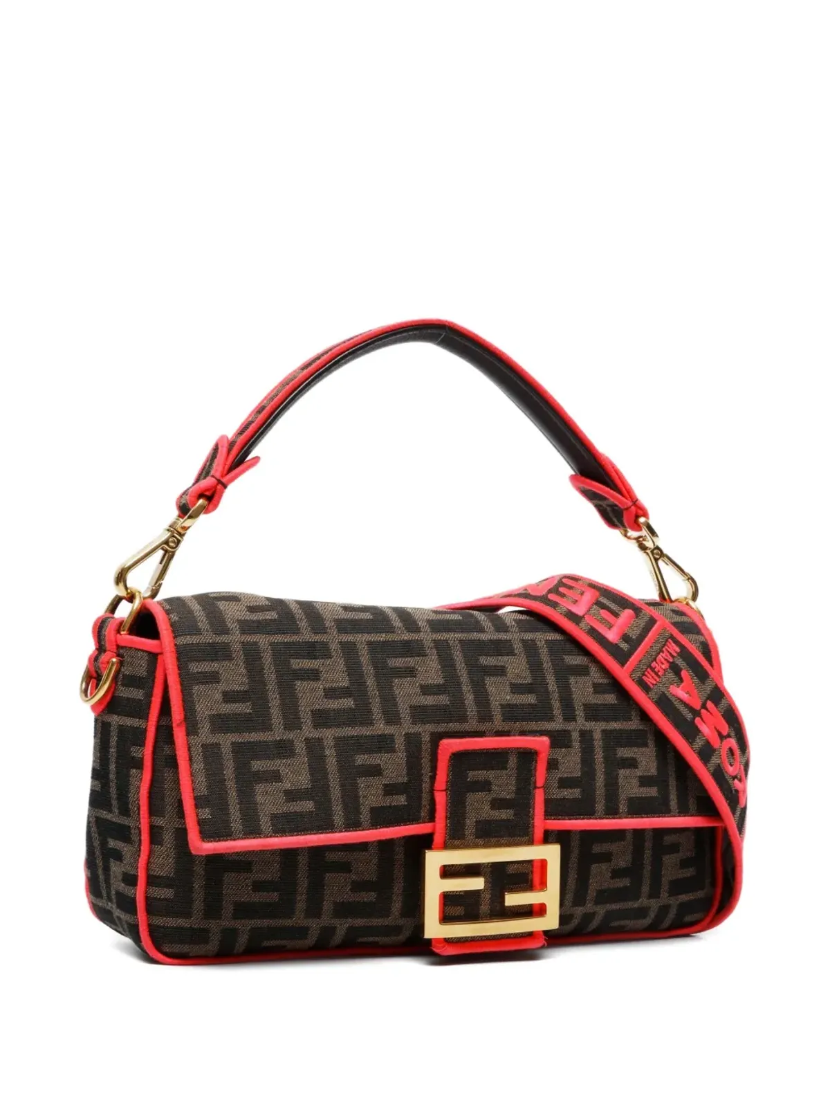 Fendi ビンテージ Zucca Mamma バゲットショルダーバッグ - 画像3
