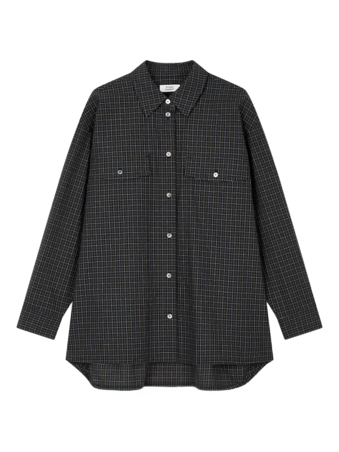 TOMBOY TOMBOY フラップポケット付きチェックシャツの商品画像