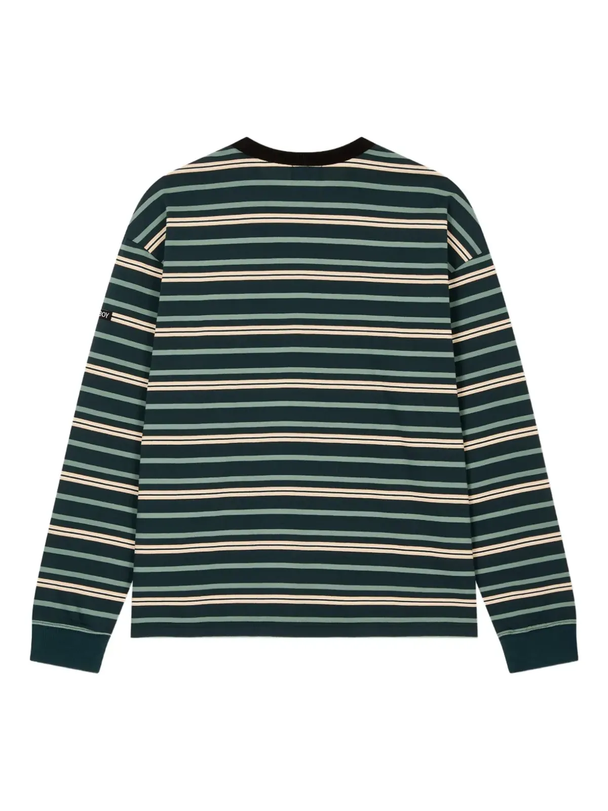 TOMBOY ストライプ長袖Tシャツ - グリーン - 画像2