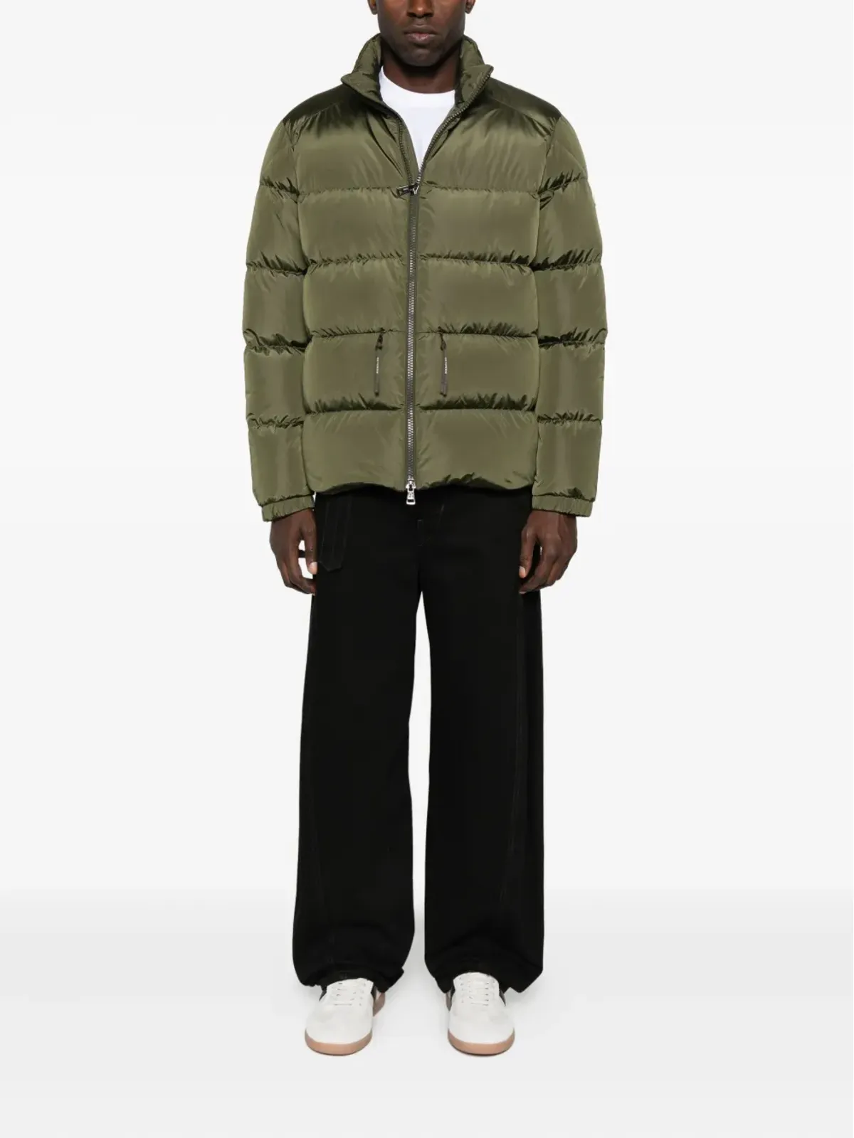 Moncler quilted padded coat - Green - 画像2