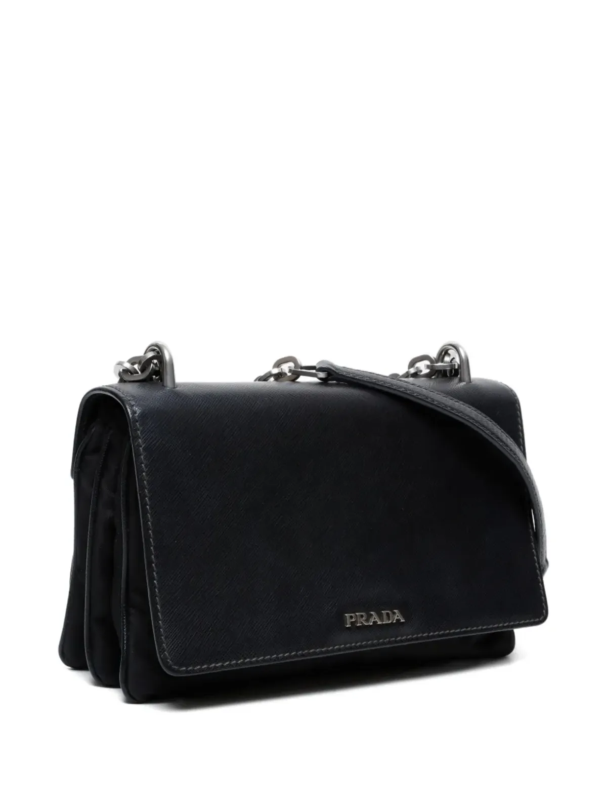 Prada Pre-Owned ブラックレザー ショルダーバッグ - 画像3