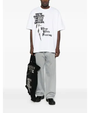Black Comme Des Garçons プリントTシャツ - サムネイル2