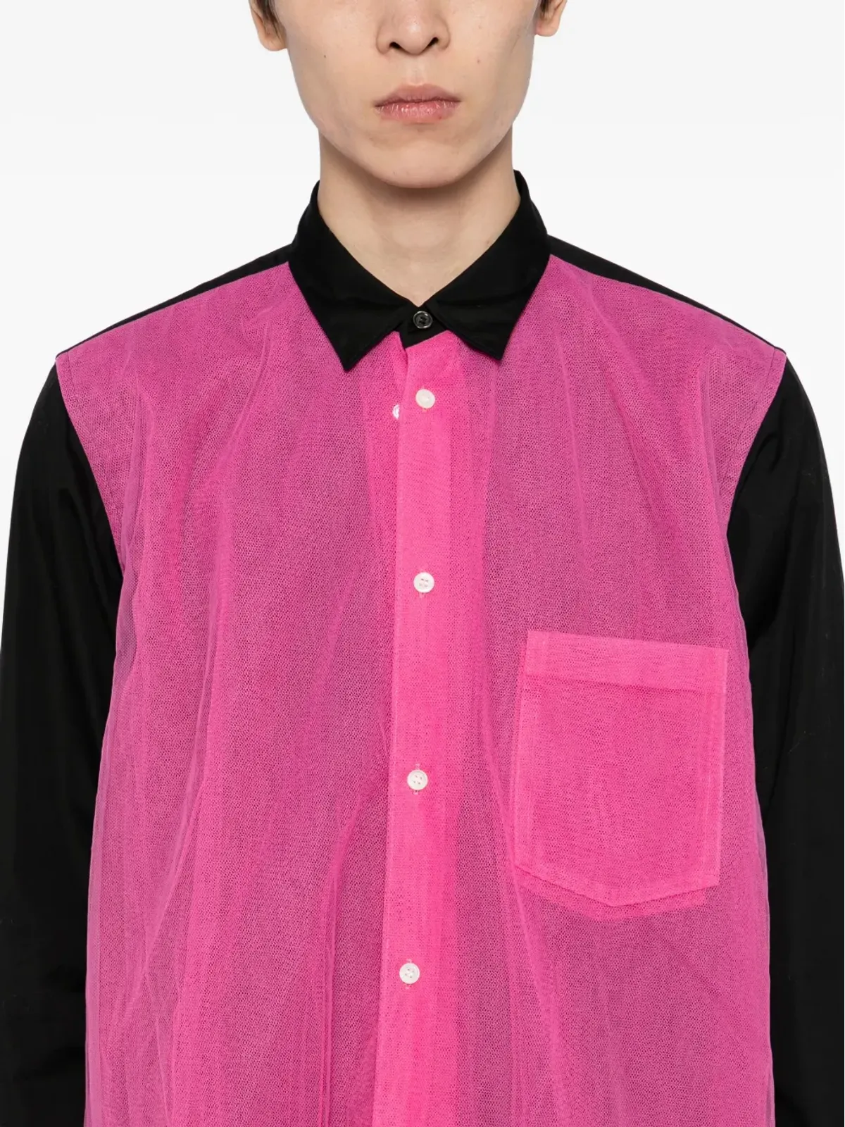 Comme des Garçons Homme Plus コントラストカラーシャツ - 画像5