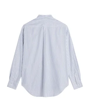 Maison Kitsuné ストライプ長袖シャツ（ブルー） - サムネイル5