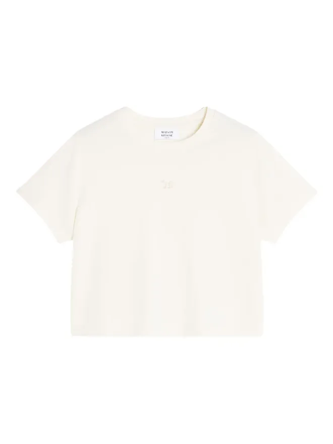Maison Kitsuné Maison Kitsuné 刺繍入りTシャツ - ニュートラルカラーの商品画像