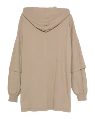 Rick Owens DRKSHDW ダブルレイヤードフーデッドセーター - サムネイル2