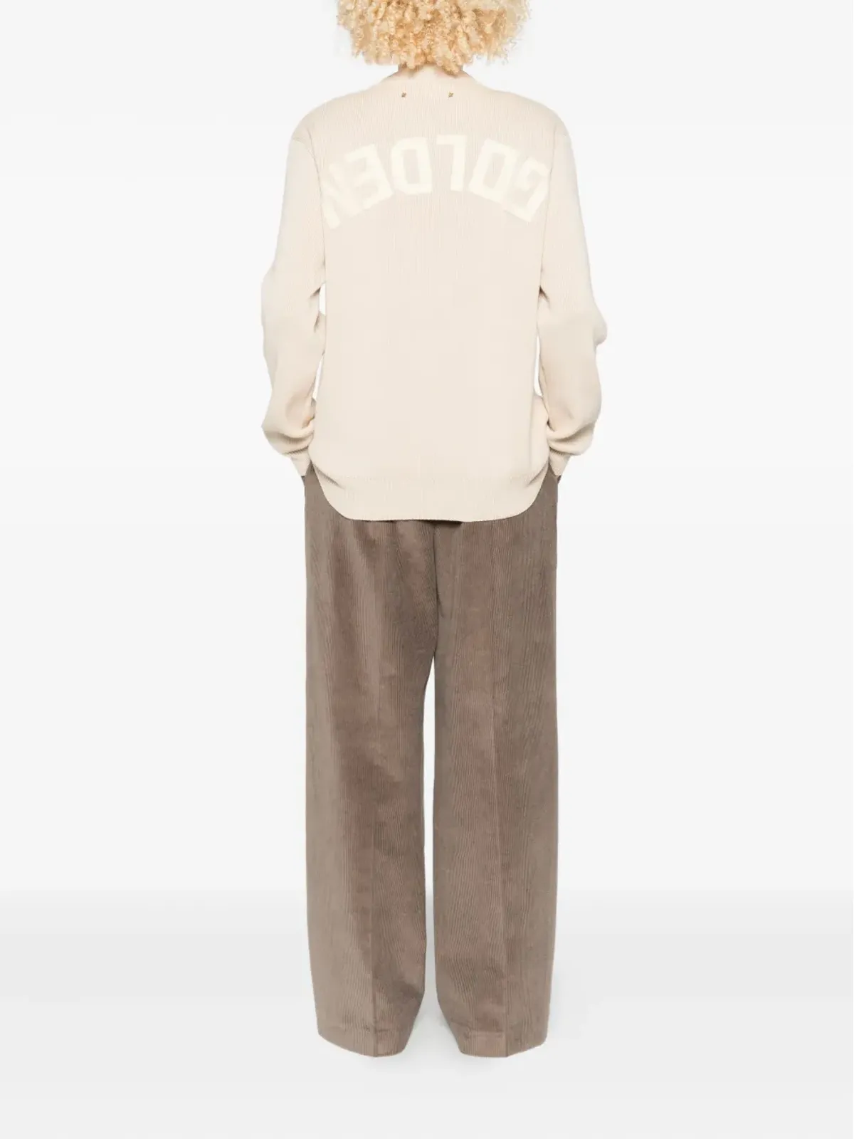 Golden Goose リブ編みクルーネックセーター - 画像2