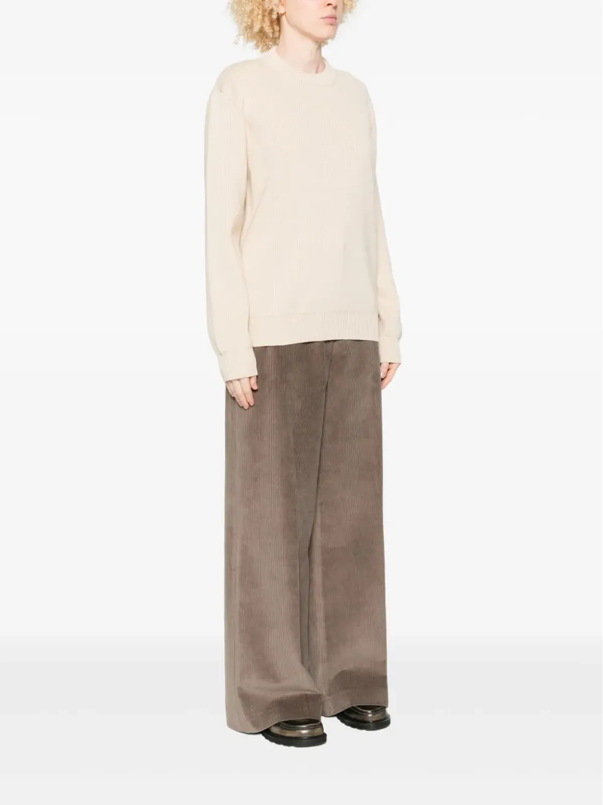 Golden Goose リブ編みクルーネックセーター - 画像4